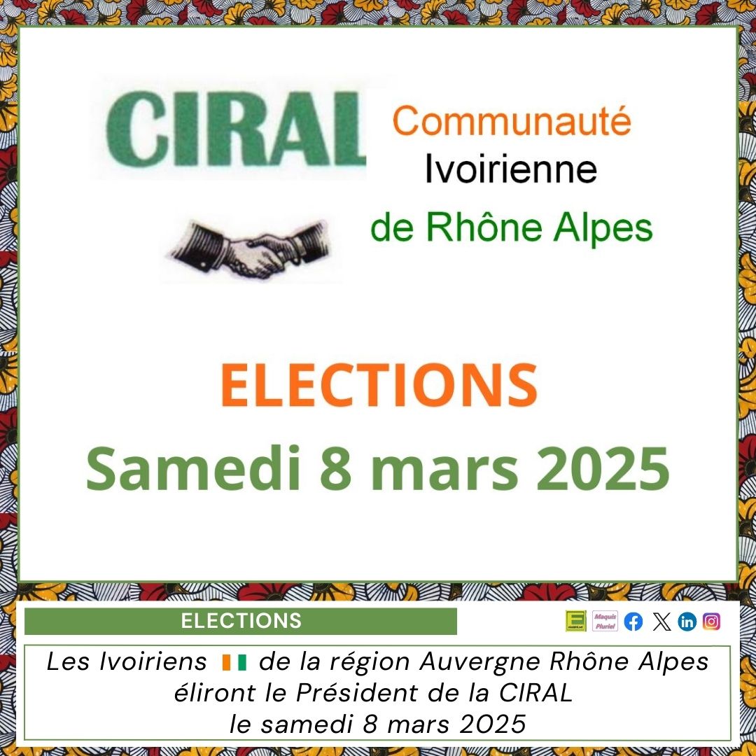 ekodafrik's tweet photo. 🇨🇮 #cotedivoirelyon
A l'issue de l'Assemblée Générale de la #CIRAL qui s'est tenue samedi 11 janvier 2025 sise au 100 route de Vienne 69008 Lyon, une commission Electorale chargée d'organiser les élections a été élue
➡️ https://t.co/O1F2qPW4Dp https://t.co/CM907UaVu2