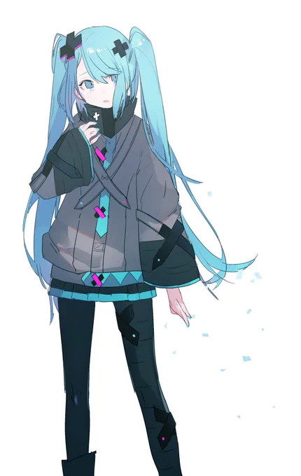 劇場版プロセカ、ミクちゃんを大画面で観られたのでほくほくで幸だった記念落書き 
