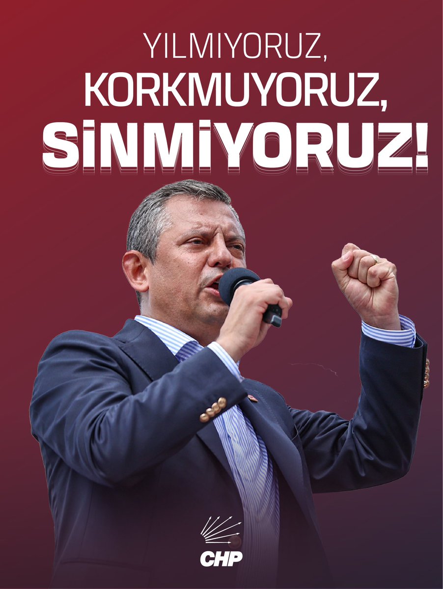 yepiletisim's tweet photo. *KÖTÜLÜK NE KADAR BÜYÜKSE CESARETİMİZ DE O KADAR BÜYÜK!*

Omuz omuza, kimseyi dışlamadan, bir kişiyi arkada bırakmadan Cumhuriyet Halk Partisi’nin iktidar yürüyüşünü gerçekleştiriyoruz.

*Biz hazırız, onlar da iktidarı devretmeye hazır olsunlar!* https://t.co/rqRyIU2tw8