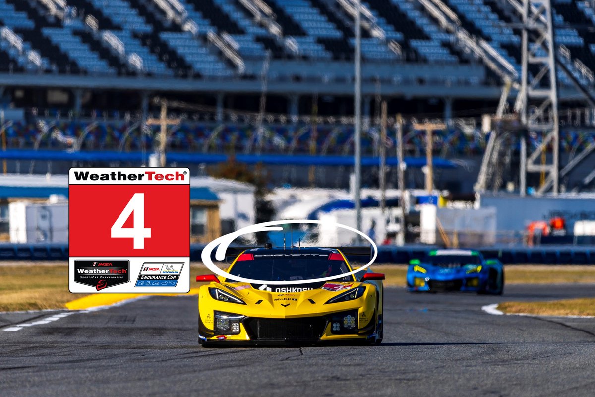 PrattMillerMS's tweet photo. #DYK A little bit of a cheat code for you while watching the #Rolex24 this weekend.

The biggest visual difference between the #3 and #4 cars is the windshield banner.

Sometimes it is hard to tell which car you are looking at when it’s coming straight at the camera.

Just remember, the #3 has a white windshield banner and the #4 has a black banner.

#Corvette #CRbyPMM #IMSA