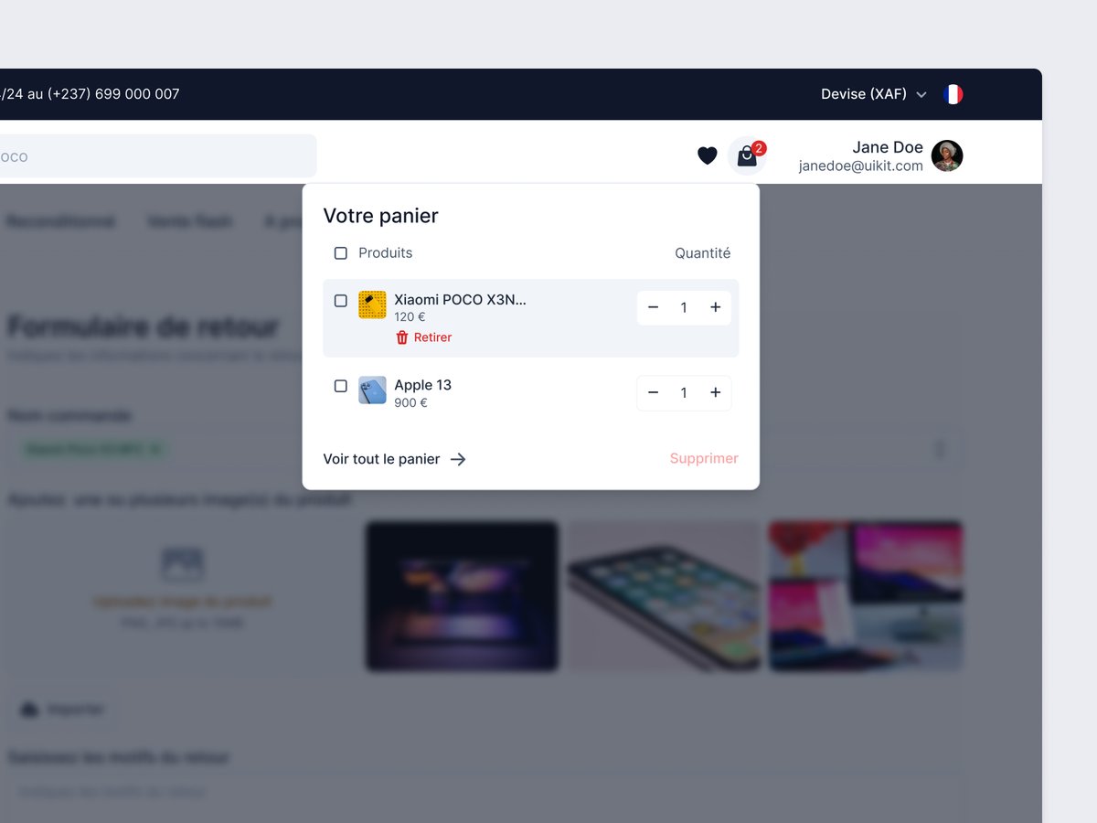 mbagnajohan's tweet image. Modal cart component.
Lien @figma :
figma.com/community/file…
#uicomponent #ecommerce #component #WIP