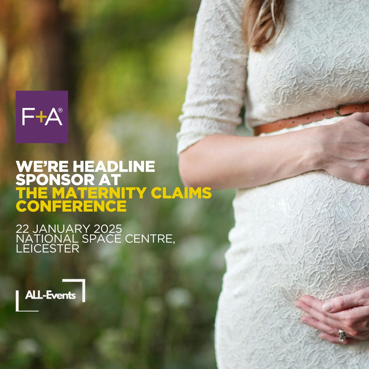 This week, we are proud to be headline sponsor of the All-Events Maternity Claims Conference, taking place at the National Space Centre in Leicester on Wednesday 22 January 2025.

Come and meet the team. We will be joined by guests Haidee Vedy &amp; Natasha Golding of @AlstersKelley.