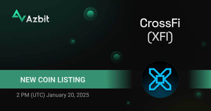 azbit_news's tweet image. New Listing: CrossAi (#XFI)

✅Deposits, trading and withdrawals will open at 2 PM (UTC) January 20, 2025.
Trading pair: XFI/USDT.

🚀Congratulations to @crossfichain team and welcome to azbit.com!

#CrossAi #CrossFinance #CrossFiChain #payments #transactions