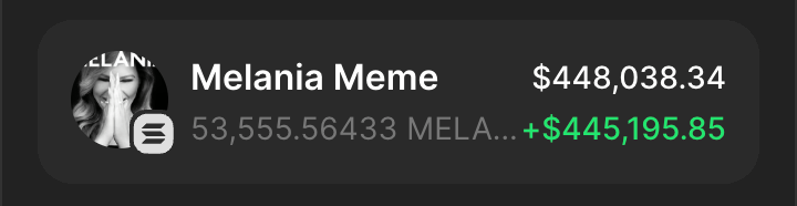 DeFi_Hanzo's tweet photo. #MELANIA giveaway!

Yesterday I called it at $1.5B MC in my public tg.

I know that many couldn't buy due to network problems, so I got you.

Like, Repost, and leave your SOL wallet below.

And don't forget to follow me, so I can DM you! https://t.co/hNuXOnY0jh