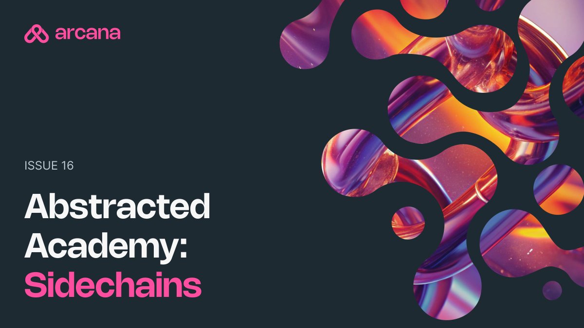 ArcanaNetwork's tweet image. We’re back with another issue of the Abstracted Academy, and this week, we’re exploring the world of Sidechains⛓️

In this issue, we break down:

1️⃣What is a Sidechain?
2️⃣Sidechains vs Layer 2s
3️⃣Sidechains vs State Channels
4️⃣Advanced Reading

Let’s get started🧵👇