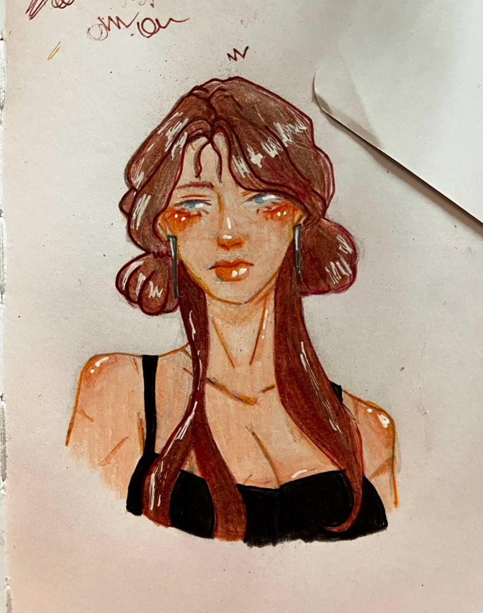 daniiischz's tweet image. Un dibujito tímido, yo esque no entiendo,   Solo se dibujar mujeres