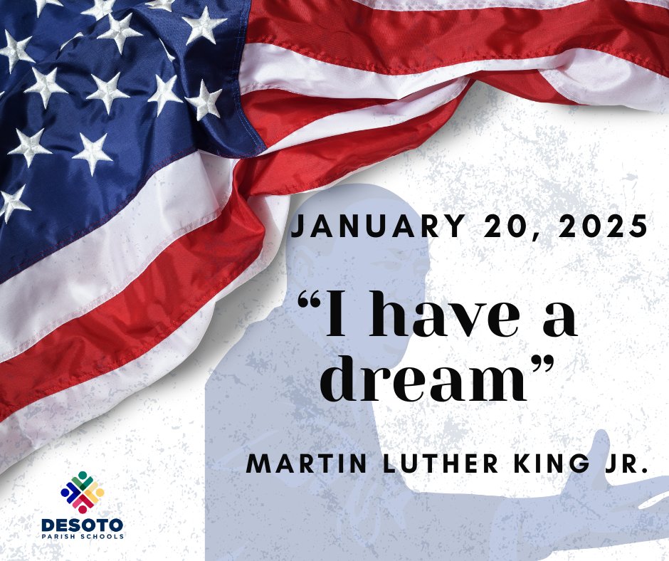 Today, we honor Dr. Martin Luther King, Jr. and his vision of equality, unity, and hope. May we continue to make a difference in our schools and communities. #TheDeSotoDifference