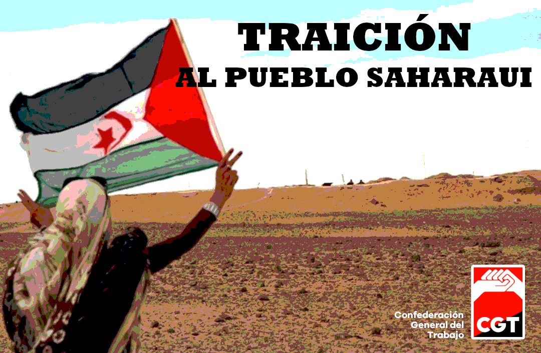 CGT's tweet photo. A través de la @CGTRRII #CGT, denunciamos la situación en el #SáharaOccidental y la expulsión de dos activistas y un periodista de #Dajla, ciudad ocupada por #Marruecos. 

https://t.co/rg7Ff0Blke https://t.co/nKoJ0Z4Wbx