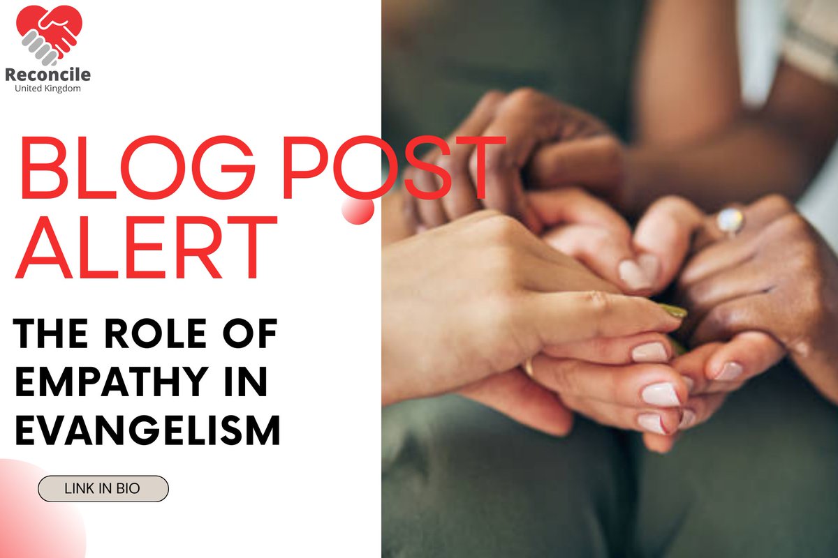 reconcile_uk's tweet photo. Think evangelism is old-school? Think again.
Ready to level up your evangelism game? Check out our latest blog post to read about how empathy can make evangelism real, relevant and powerful.
Visit https://t.co/1QxtgXTu9t to read more.
#NewBlogpostAlert #FaithWithHeart https://t.co/HV2Wh4iNEB