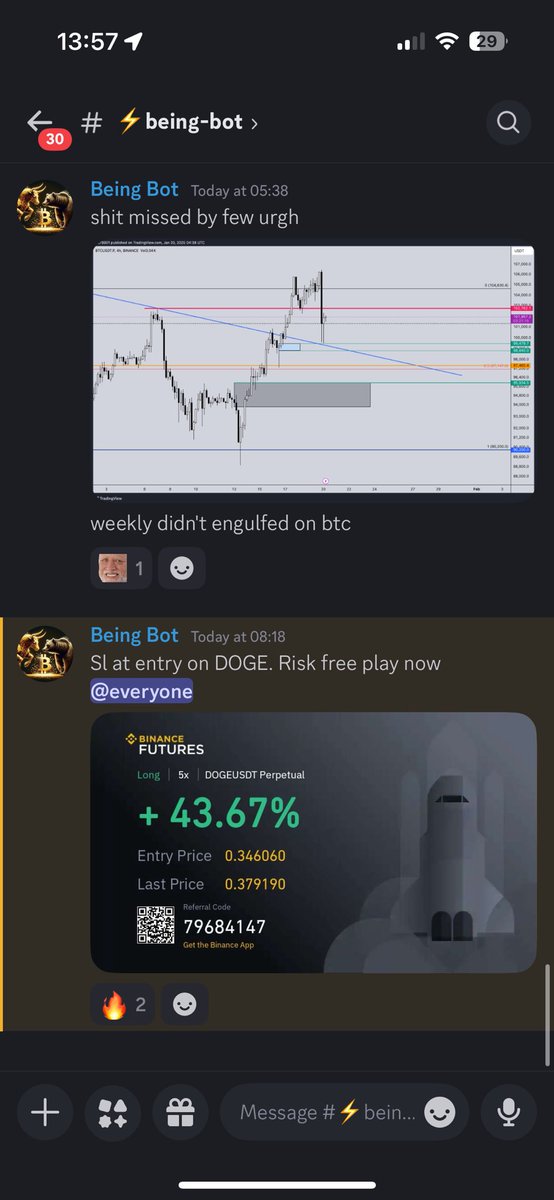 CAIXA (@caixatrading) on Twitter photo Perfect $Doge long
Trade by <a href="/BeingTrader2_0/">Being Robot 2.0 โ</a>
Entry : $0.346
Profits booked and to the next trade!
up 10% without leverage Perfect $Doge long
Trade by <a href="/BeingTrader2_0/">Being Robot 2.0 โ</a>
Entry : $0.346
Profits booked and to the next trade!
up 10% without leverage