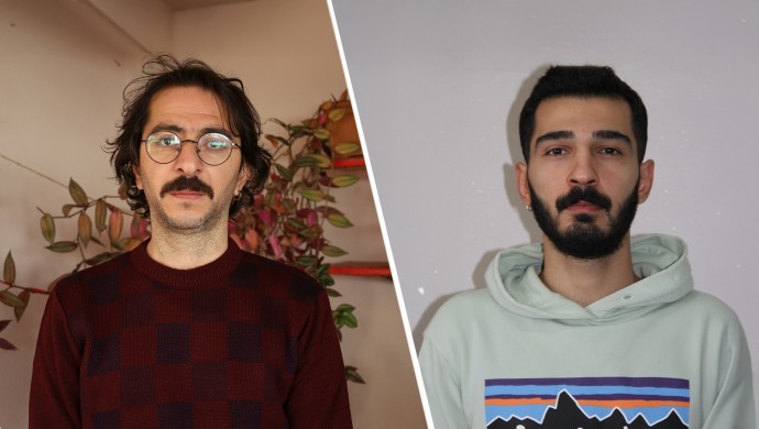 📌İstanbul merkezli soruşturma kapsamında 17 Ocak'ta yapılan ev baskınlarında gözaltına alınan gazeteciler Ahmet Güneş ve Welat Ekin darp edildi.

Polis, başını eğdirmeye çalıştığı gazeteciler Ahmet Güneş ve Welat Ekin'i darp etti.