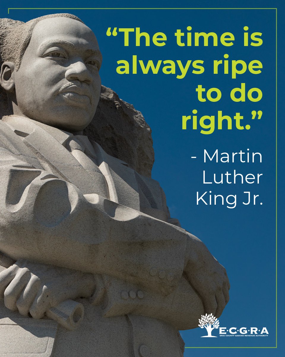 We honor Dr. Martin Luther King Jr.’s legacy of justice and equity, inspiring ECGRA’s commitment to investments that uplift Erie County’s economy, society, culture, and environment.