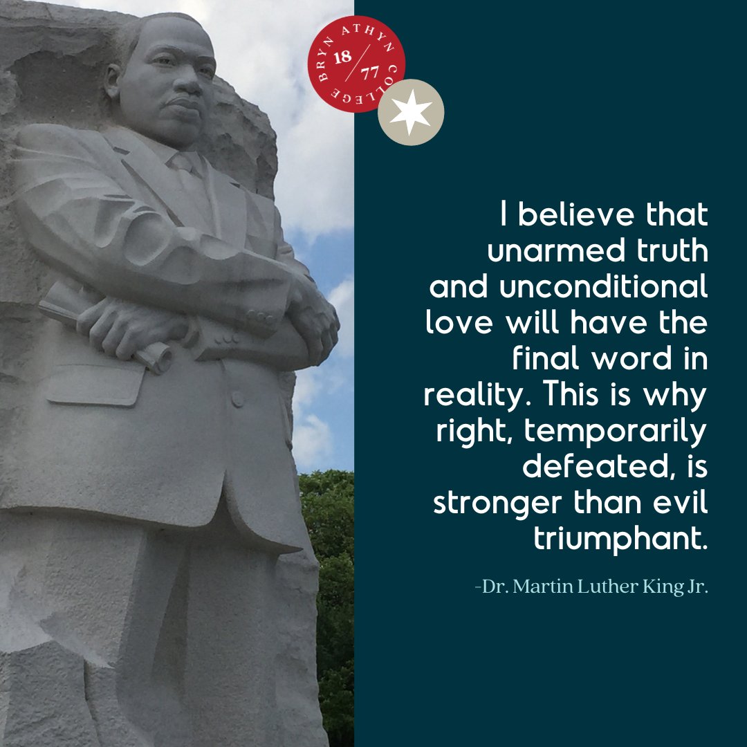 Today we honor Dr. Martin Luther King Jr. and his legacy. "I believe that unarmed truth and unconditional love will have the final word in reality. This is why right, temporarily defeated, is stronger than evil triumphant."