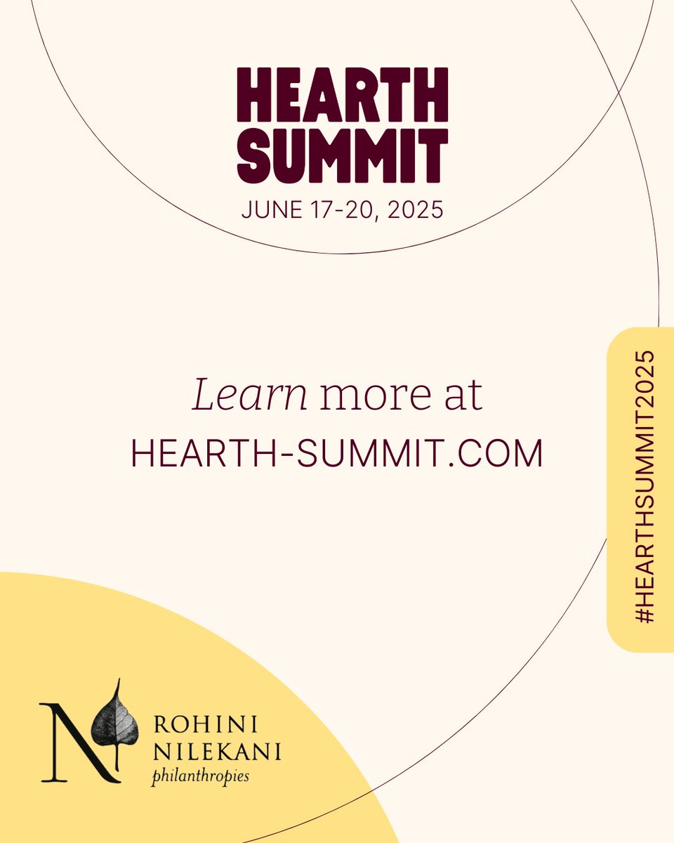 🌍Rohini Nilekani, philanthropist and chairperson at <a href="/RNP_Foundation/">Rohini Nilekani Philanthropies</a>, will join #HearthSummit2025 to discuss Philanthropy &amp; Wellbeing!

With 30 years of experience, she’ll explore philanthropy’s role in advancing wellbeing. 

🔗Express your interest now: 
wellbeing-project.org/hearth-summit-…