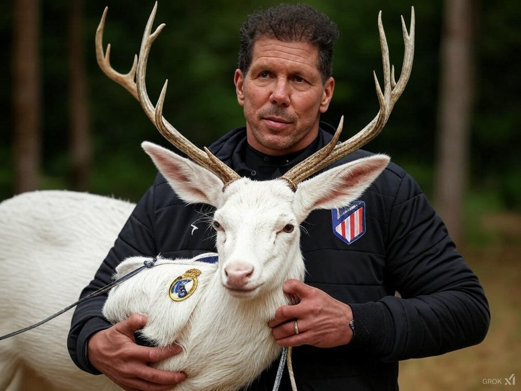 Diego Padre Simeone, domador de ciervos .