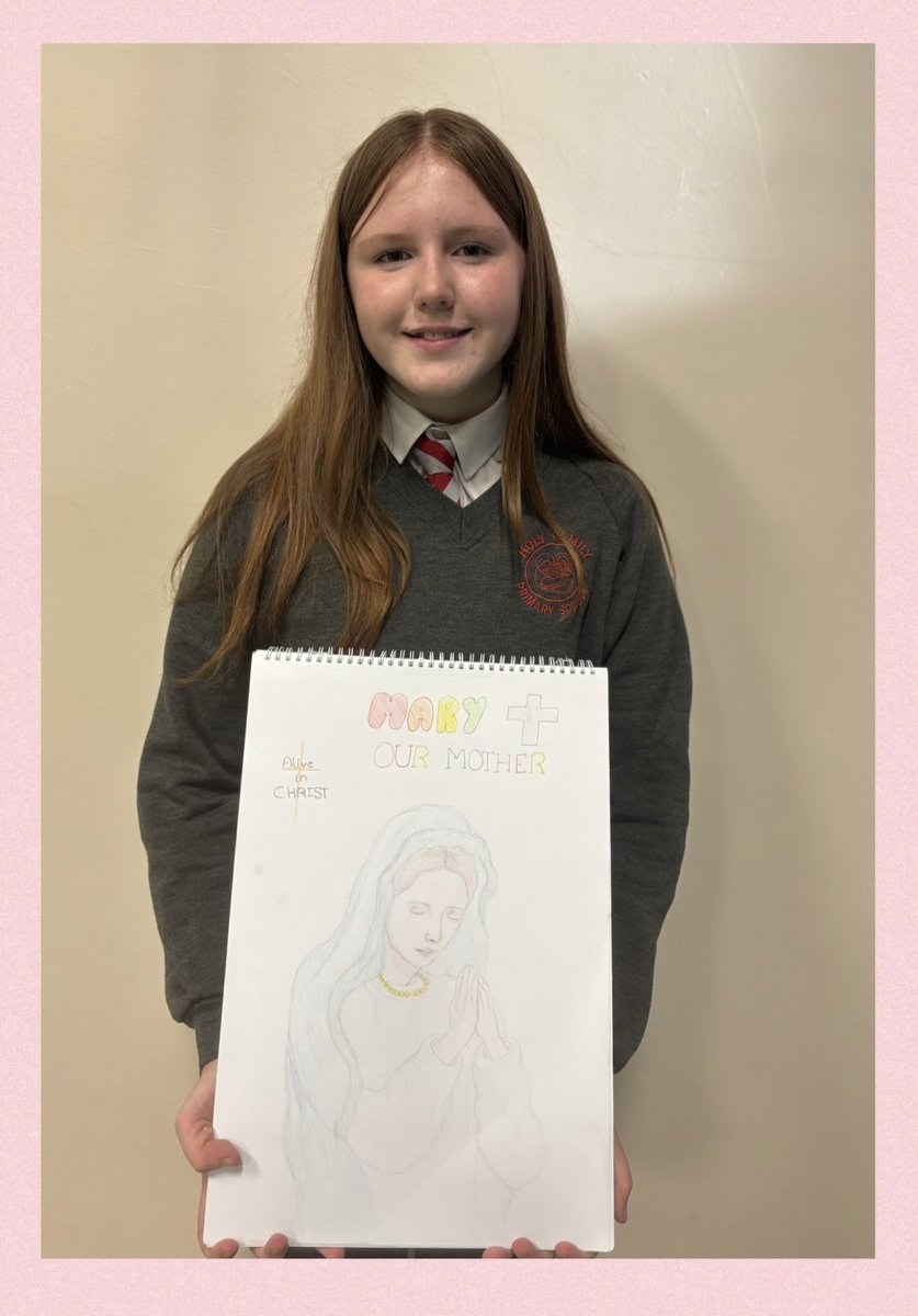 A beautiful piece of art to begin Catholic Schools Week. <a href="/TheDerryDiocese/">TheDerryDiocese</a>