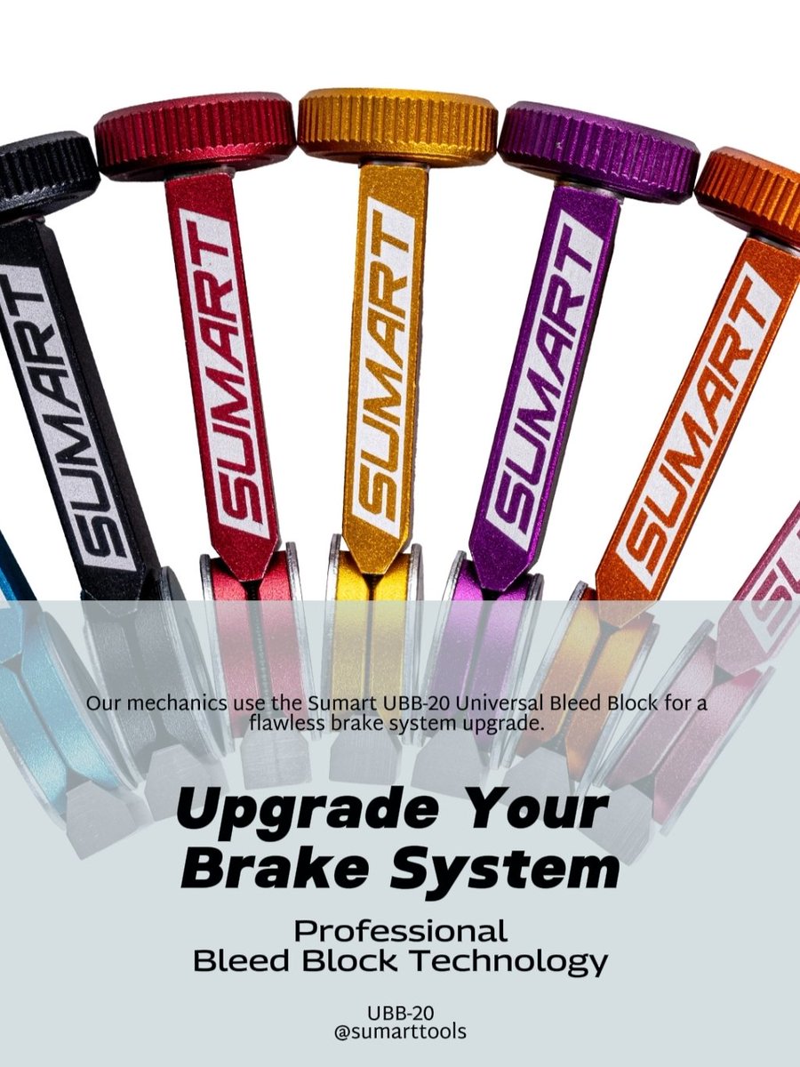 SumartTools's tweet photo. 🔥 PROTECT YOUR PISTONS 🔥

Stop risking damage with tire levers or screwdrivers! The SUMART UBB-20 Universal Bleed Block keeps your ceramic pistons safe while ensuring smooth, precise brake adjustments.

Need one? Contact your nearest SUMART dealer now!

#SUMART #BikeTech #UBB20 https://t.co/vg2Sd9K1yO