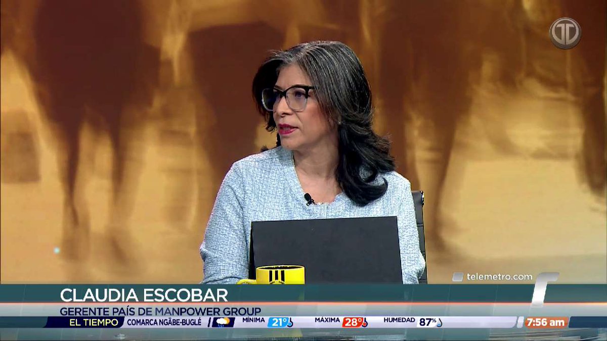 TReporta's tweet photo. “Nosotros preguntamos aproximadamente a 200 empleadores a nivel nacional cuáles son sus expectativas de contratación respecto al trimestre anterior, tenemos que un 36% de estas personas encuestadas nos dijeron que tienen intenciones de aumentar su planilla, un 17% a disminuirla, un 44% señaló que se va a mantener igual y un 3% indicó que no sabe”, Claudia Escobar, gerente general de Manpower.