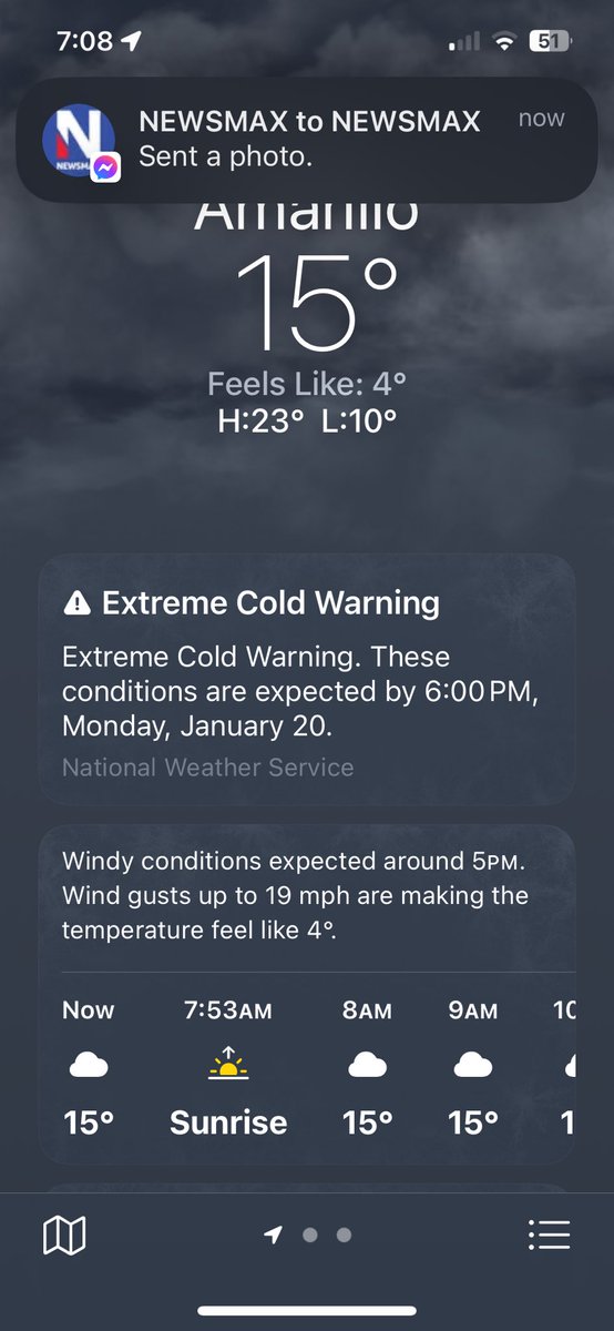 Another frigid morning on the Texas plains. Good thing I’ll be inside watching Donald J. Trump become the 47th President.