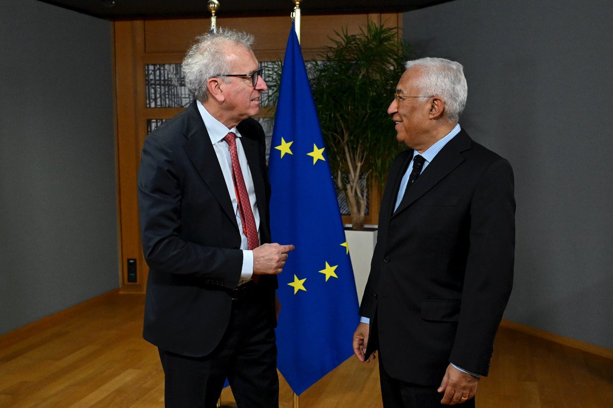 António Costa (@eucopresident) on Twitter photo Pleased to meet <a href="/pierregramegna/">Pierre Gramegna</a>. The European Stability Mechanism plays an essential role as the euro-area fiscal backstop.
We discussed market developments and I took note of the stable economic and financial outlook for the euro-area.
#ESM Pleased to meet <a href="/pierregramegna/">Pierre Gramegna</a>. The European Stability Mechanism plays an essential role as the euro-area fiscal backstop.
We discussed market developments and I took note of the stable economic and financial outlook for the euro-area.
#ESM