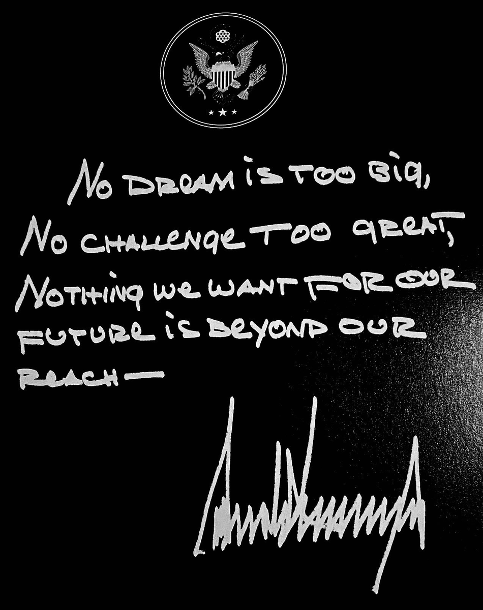 UHN_Plus's tweet photo. 🇺🇸 | Donald Trump: “Ningún sueño es demasiado grande, ningún desafío es demasiado difícil, nada de lo que queremos para nuestro futuro está fuera de nuestro alcance”. https://t.co/kkh1HF1h4B