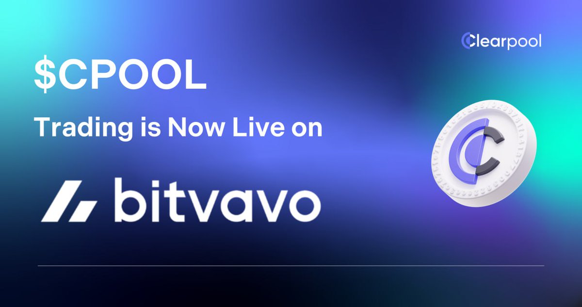 🚨 $CPOOL spot trading is now LIVE on <a href="/bitvavocom/">Bitvavo</a>!

Bitvavo is one of Europe’s top exchanges, with €10B in monthly trading volume and 1.5M users, offering the ability to buy, sell, and securely store over 370 digital assets.

🌊 Dive in to trade $CPOOL here 👇