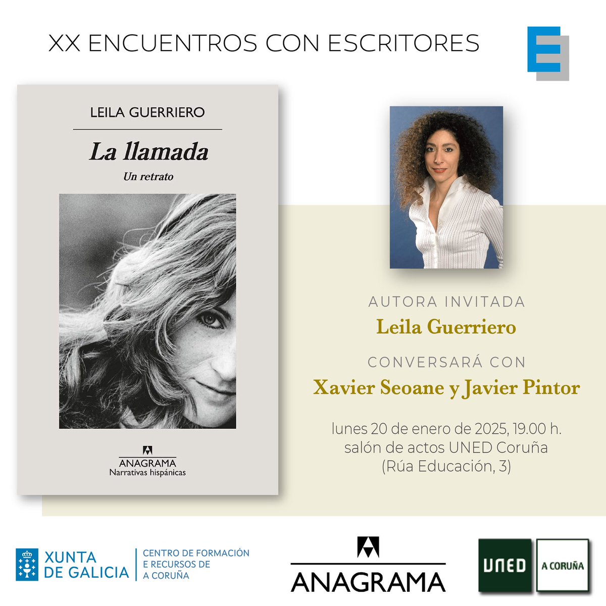 Esta tarde dialogamos con <a href="/leilaguerriero2/">Leila Guerriero</a> dentro del ciclo encuentros con escritores del <a href="/cfracoruna/">CFR A Coruña</a>