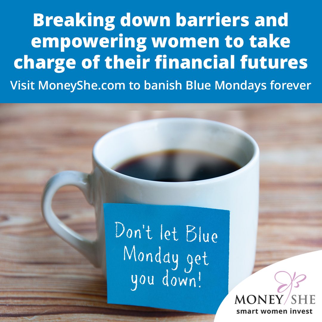 MoneyShe_'s tweet photo. Breaking down barriers and empowering women to take charge of their financial futures
Visit https://t.co/NUbjZC1arA to banish Blue Mondays forever
*capital at risk*
#bluemonday #moneyshe #womenempowerment #financialeducation https://t.co/x7SxIsteDf