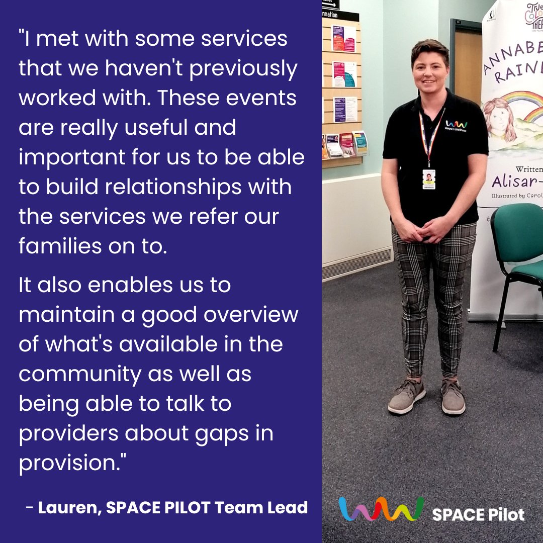 Ways to Wellness (@ways2wellnessuk) on Twitter photo Our SPACE Pilot Team Leader, Lauren, attended the Newcastle SEND roadshow last week at <a href="/ToonLibraries/">Newcastle Libraries</a> Gosforth
SPACE pilot is a social prescribing partnership between <a href="/ways2wellnessUK/">Ways to Wellness</a> <a href="/GreatNorthCH/">Great North Children’s Hospital</a> helping families with emotional and practical support
Find out more in comments Our SPACE Pilot Team Leader, Lauren, attended the Newcastle SEND roadshow last week at <a href="/ToonLibraries/">Newcastle Libraries</a> Gosforth
SPACE pilot is a social prescribing partnership between <a href="/ways2wellnessUK/">Ways to Wellness</a> <a href="/GreatNorthCH/">Great North Children’s Hospital</a> helping families with emotional and practical support
Find out more in comments