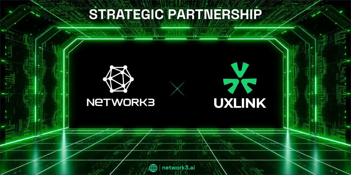 network3_ai's tweet image. Hi community, we’re excited to introduce our newest strategic partner, @UXLINKofficial ! 🤝

🔥#UXLINK is an innovative Web3 social system designed for mass adoption, empowering users to build social assets and trade cryptocurrencies. Meanwhile, #Network3 is revolutionizing…