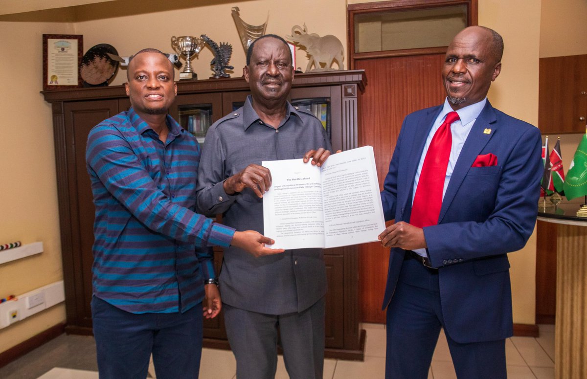 Raila Odinga (@railaodinga) on Twitter photo Former Senator Kennedy Mongare of Nyamira County today presented me copies of his book The LAST GREAT BATTLE?
RAILA ODINGA AND AUC CHAIRMANSHIP. The Senator was accompanied by Hon Moses Ogeto MCA, Kilimani Ward - Nairobi County Assembly <a href="/MosesOgeto6/">Moses Ogeto</a>
I thank Hon Mongare for Former Senator Kennedy Mongare of Nyamira County today presented me copies of his book The LAST GREAT BATTLE?
RAILA ODINGA AND AUC CHAIRMANSHIP. The Senator was accompanied by Hon Moses Ogeto MCA, Kilimani Ward - Nairobi County Assembly <a href="/MosesOgeto6/">Moses Ogeto</a>
I thank Hon Mongare for