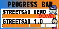 DANNOIZZ's tweet photo. Streetsad's official #progressbar . New demo coming soon. #rpg #gamedev https://t.co/oCWZEDRbd4