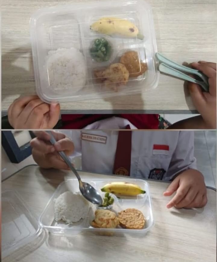 Program Makan Bergizi Gratis

Makin lama akan makin begini kualitasnya.

Susu nya sudah hilang
Ayamnya sudah hilang

Tinggal tempe dan tahu
Nasi putih dan pisang kecil

Tak berapa lama lagi tahunya akan lenyap  dan tempenya pun akan raib.

Sementara Laporan Keuangannya tetap per