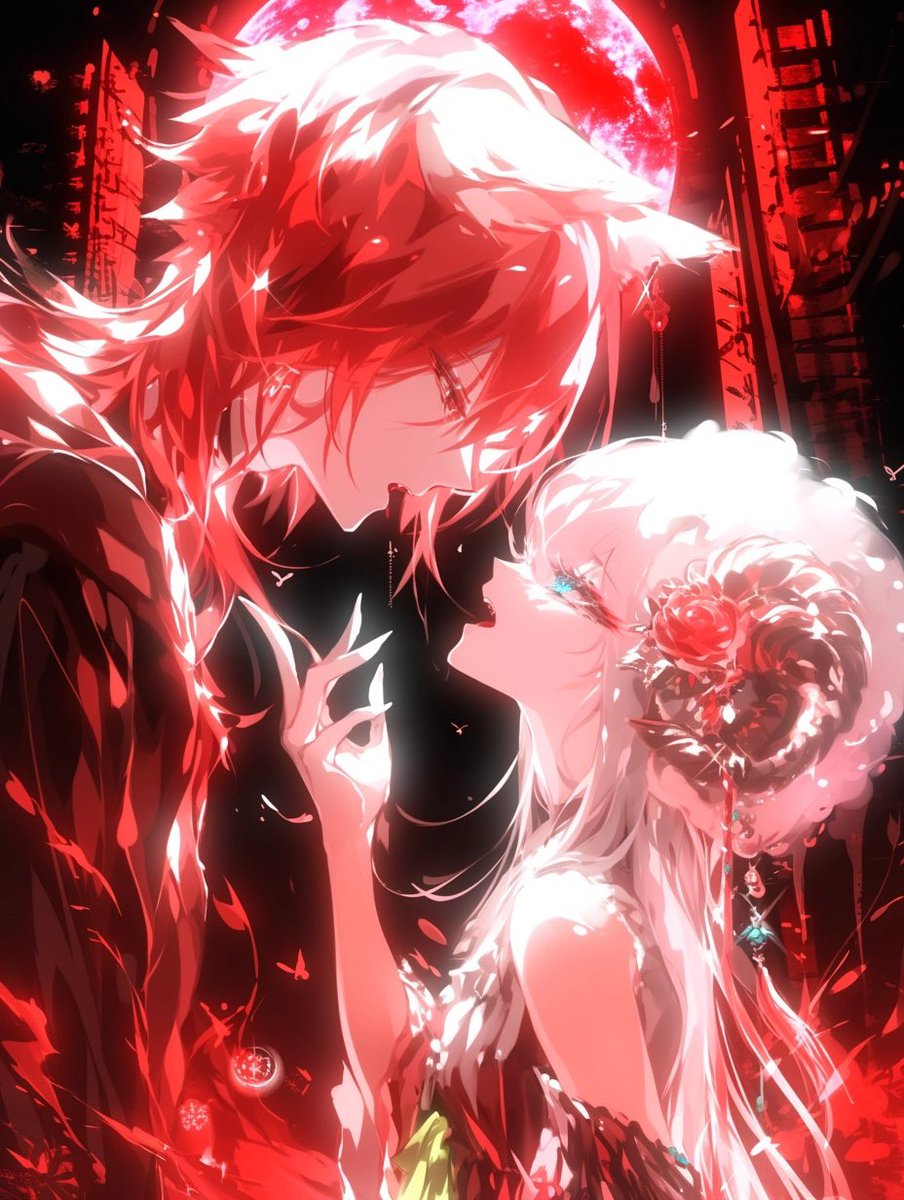 ペア画 #フリーアイコン(AI画像) 羊と狼