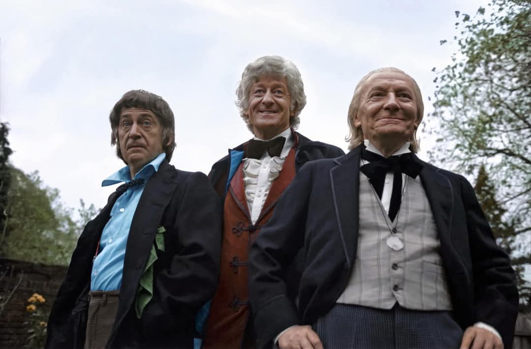 A very special Somewhere in Time:  52 years ago, 11.9 million people tuned in for Bill's final performance as the Doctor in episode four of The Three Doctors.  This kind of viewing figure hadn't been seen since Bill's time on the program and wouldn't be seen again for some time.