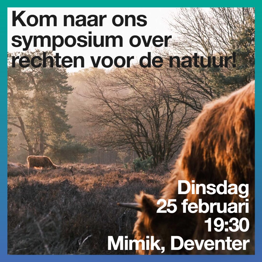 🌳Is het tijd voor rechten voor de natuur? Die vraag staat centraal in het symposium dat GroenLinks houdt op dinsdag 25 februari. Gastspreker is auteur, jurist én winnaar van de Duurzame top 100, Jessica den Outer. Meld je snel aan via ➡️ tinyurl.com/mrz89ptd