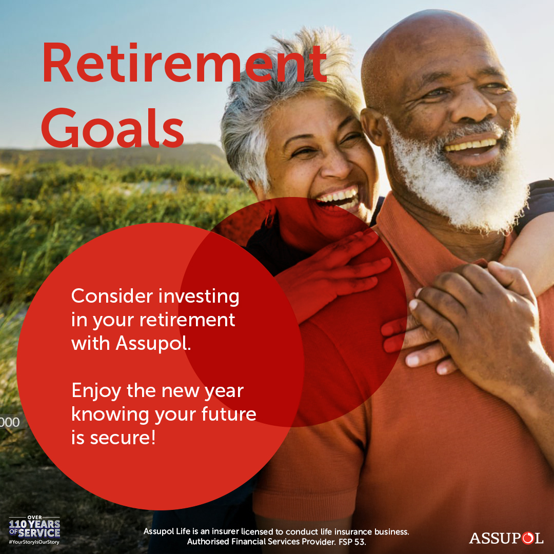 AssupolLife's tweet photo. Consider investing in your retirement with Assupol. Enjoy the new year knowing your future is secure! #5MillionLivesCovered #Over110YearsOfService
https://t.co/BXbWiLMhcE https://t.co/Vt7v5Sdl3U