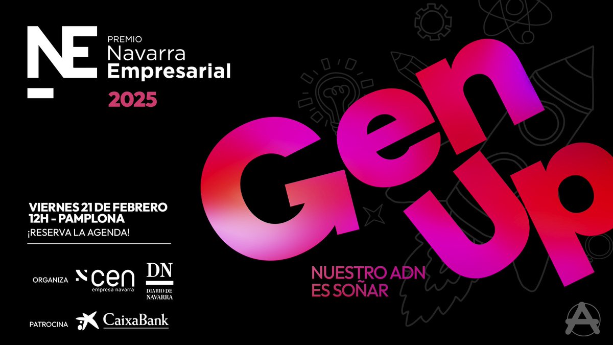 CEN_Navarra's tweet image. Premio Navarra Empresarial
¡ Ya tenemos fecha para el Premio Navarra Empresarial ! El reconocimiento conjunto de la Confederación Empresarial Navarra (CEN) y Diario de Navarra, que cuenta con el patrocinio de CaixaBank, se entregará el viernes 21 de febrero en el Navarra Arena.