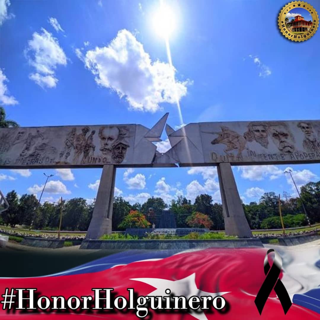 Desde las 7:00 de la mañana el pueblo holguinero, en nombre de #Cuba, le está rindiendo homenaje a nuestros 13 combatientes de las Fuerzas Armadas Revolucionarias, caídos en el cumplimiento del deber. #CubaHonra #HolguínHonra #HonorHolguinero