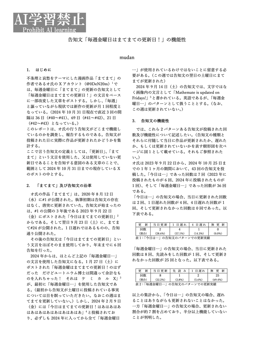 yabang_vx's tweet photo. 告知文「毎週金曜日はまてまての更新日！」の機能性
#まてまてFA　#FunStudy #ファンスタディ https://t.co/7q6SD3JBgy