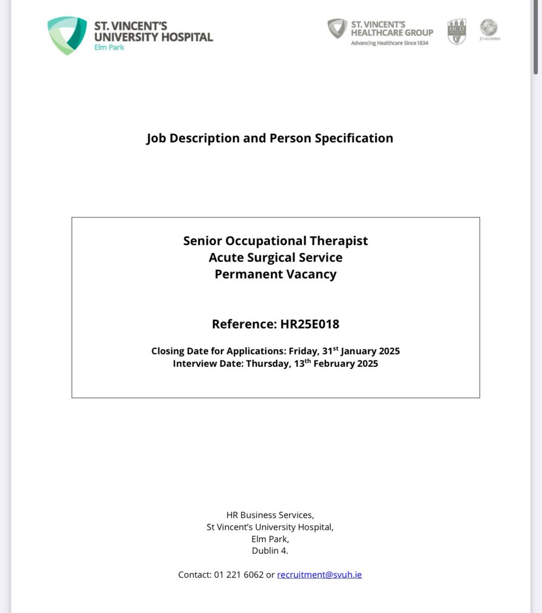 📣 Job Alert! 📣 We are now hiring permanent senior OT for acute surgical services, leading a team that covers surgical specialities such as orthopedics, general surgery &amp; vascular. Closing date Friday Jan 31st with interview on 13th Feb

svhg.recruitment.zellis.com/wrl/pages/vaca…