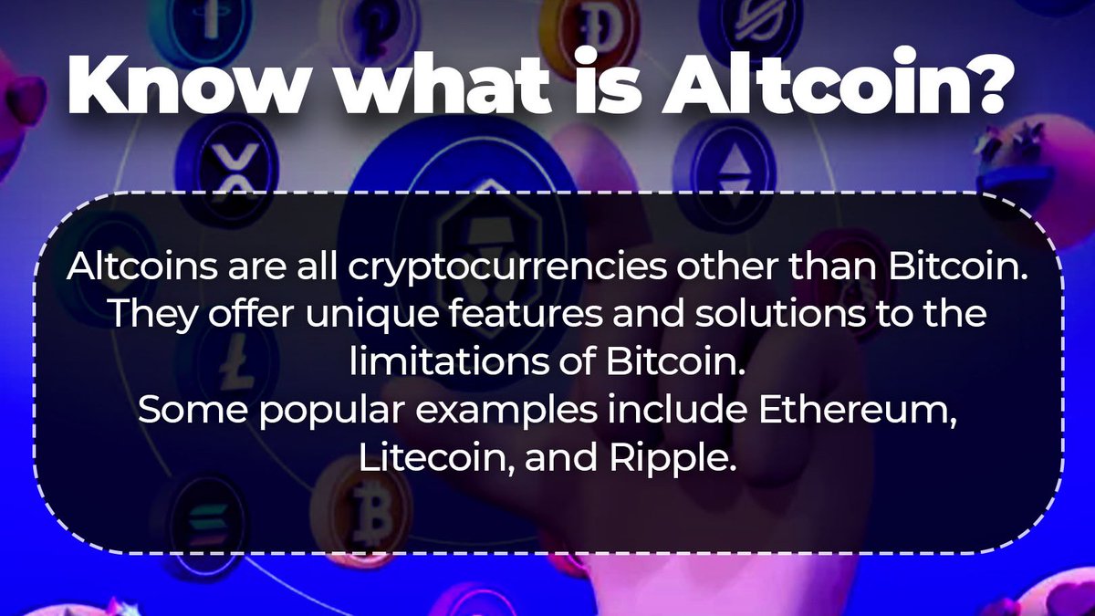 btcblockchain_'s tweet photo. Altcoins = All cryptocurrencies other than Bitcoin. 🪙
From Ethereum to Litecoin to Ripple, each offers unique solutions to Bitcoin's challenges. 🌐
What's your go-to altcoin? Drop your pick! ⬇️
#Altcoins #CryptoEarnings #bitcoinprice https://t.co/FmcK2TcXHj