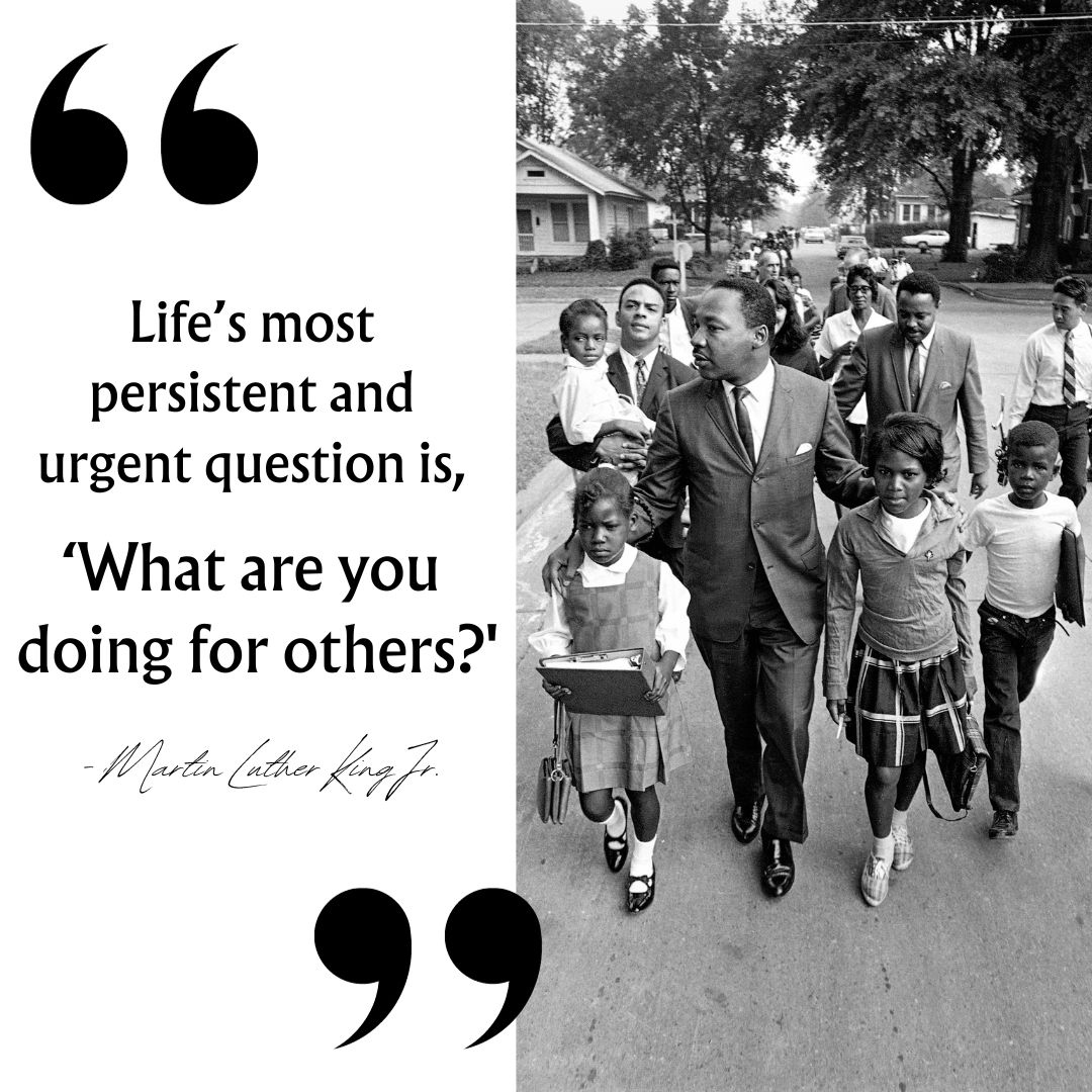 Today we honour the legacy of Martin Luther King Jr., whose words and actions continue to inspire us everyday. 

Let's reflect on the importance of service and kindness, and continue to strive to make a positive impact in our communities. 

#MLKDay #Service #Inspiration #Marti...