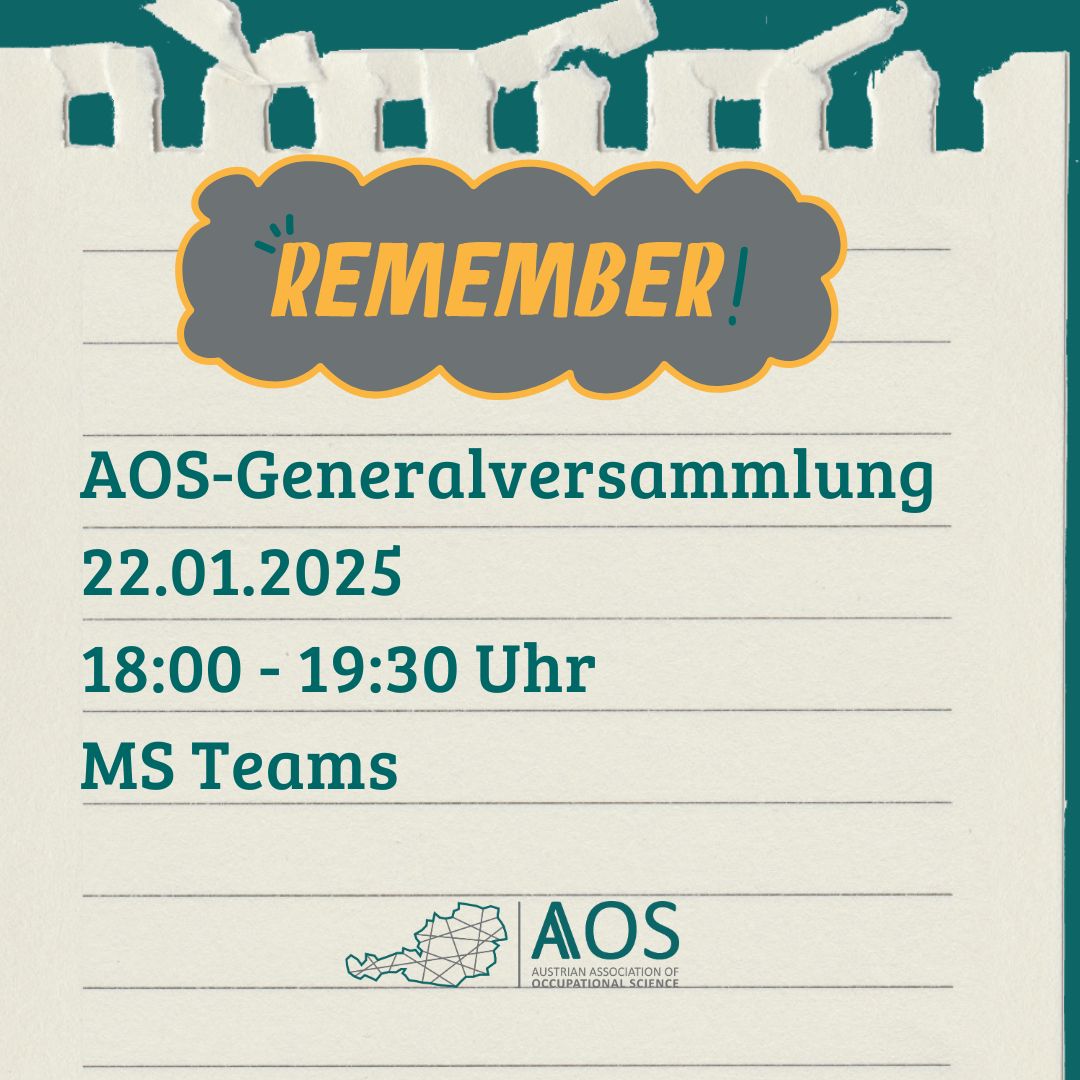 Am Mittwoch von 18:00 bis 19:30 Uhr findet unsere Generalversammlung statt.
Im Rahmen dieser findet die Wahl des neuen Vorstands von AOS statt. Als AOS-Mitglied kannst Du diesen im Zuge der GV aktiv wählen. Außerdem erfährst Du, woran wir im Jahr 2024 gearbeitet haben.