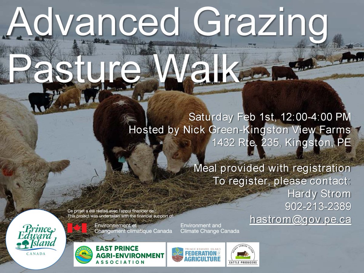 Advanced Grazing Pasture Walk - Feb 1 at Kingston View Farms