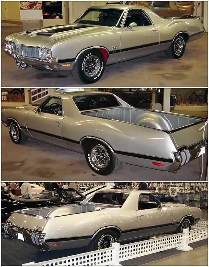 HappyMotorhead's tweet photo. 🔶️ Would or Wouldn't?
1970 Oldsmobile 442 W-30 El Camino is a high-performance custom conversion of the 1970 Oldsmobile 442. It features a 455 cubic inch (CID) V8 engine, which produces 370 horsepower.
#1970s #Oldsmobile #ElCamino #442W30 #W30 https://t.co/0pTsaNfqFn