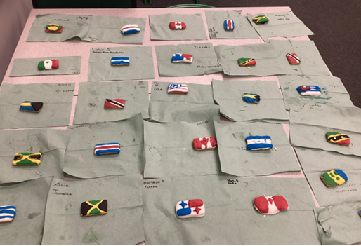 linchfield_cit's tweet photo. Year 6 have been exploring North America, learning the names and locations of the 23 countries which make up the continent. They then worked in groups to identify the different country flags, choosing one flag to create in biscuit! #Geography #mapskills #crosscurriculum #baking https://t.co/VlO6OLviBl