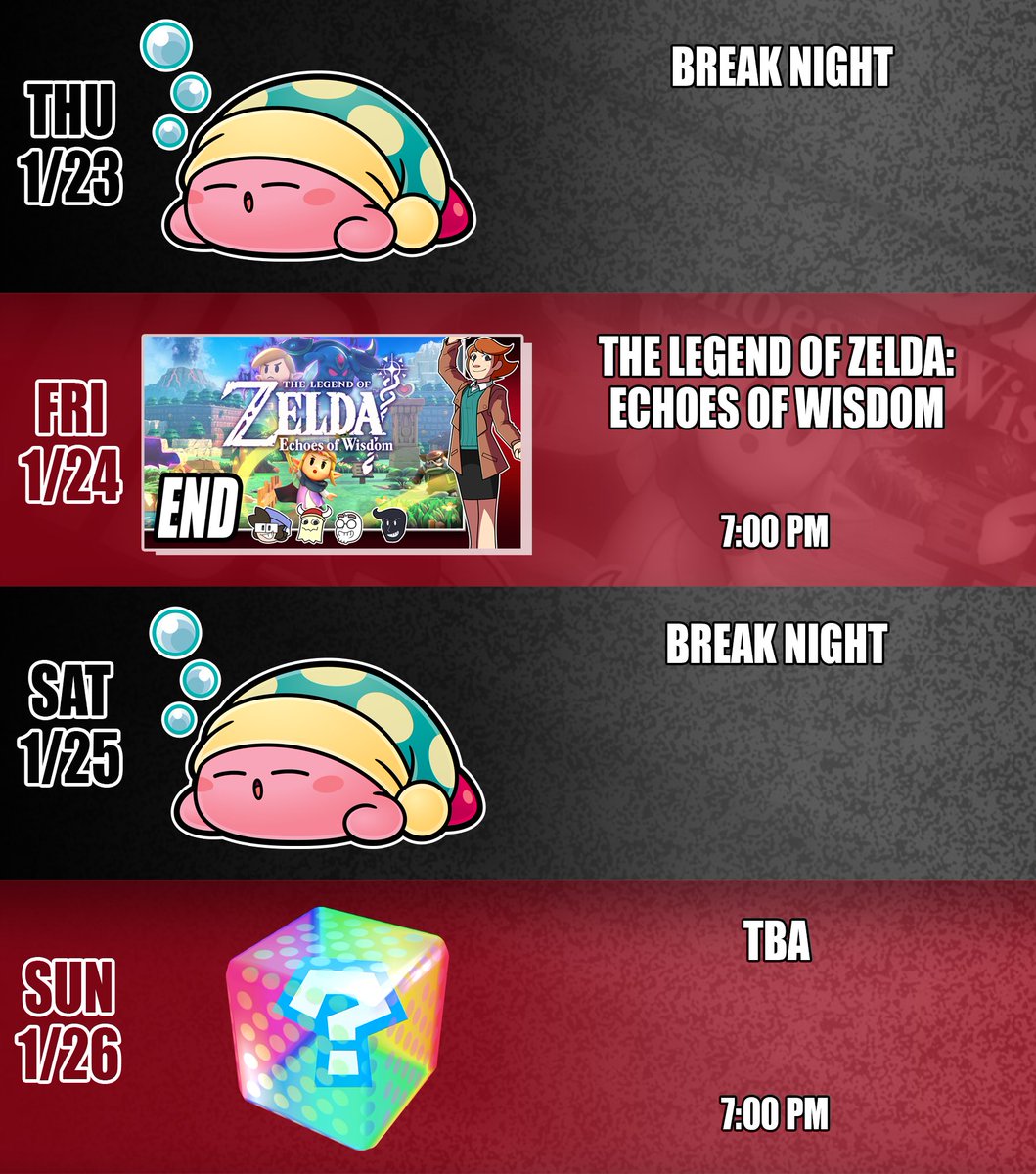 CATVGaming's tweet photo. You know it! You love it! Iiiiiit's the schedule! https://t.co/m1UFHBbULs