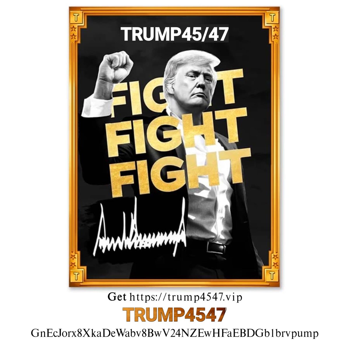 hultsou25273's tweet photo. @TrumpDailyPosts We are the Official #Trump4547  Meme BUY! It’s time to celebrate everything we stand for: WINNING! Join OUR special Trump Community. GET YOUR $TRUMP4547 NOW. Go to https://t.co/6oq69fvJun — Have Fun!

GnEcJorx8XkaDeWabv8BwV24NZEwHFaEBDGb1brvpump
@4547_sol

https://t.co/SAwTbB1dcC https://t.co/IAtersTlYe