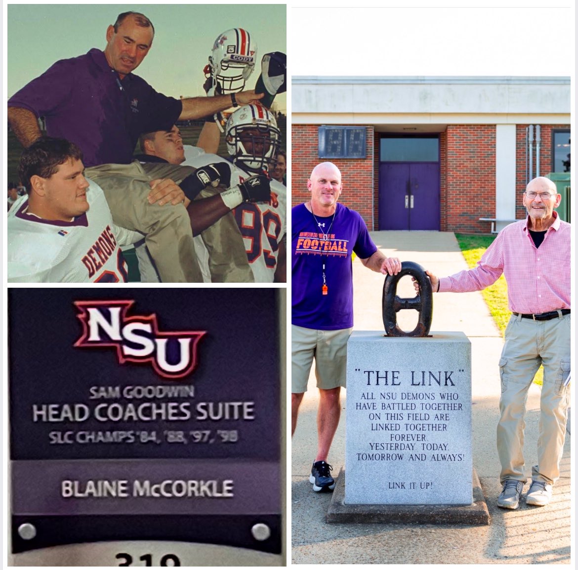 Blaine McCorkle (@blainemccorkle) on Twitter photo Happy 81st Birthday to 4x Conference Champion and the best to ever do it in Turpin Stadium! Proud to work in your shadow & put <a href="/NSUDemonsFB/">NSU Football</a> back where you had it! Enjoy your day Coach! #ForkEm 🤘🏼🏈🎂 Happy 81st Birthday to 4x Conference Champion and the best to ever do it in Turpin Stadium! Proud to work in your shadow & put <a href="/NSUDemonsFB/">NSU Football</a> back where you had it! Enjoy your day Coach! #ForkEm 🤘🏼🏈🎂